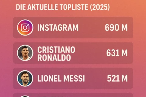 Wer hat die meisten Follower auf Instagram? Die aktuelle Topliste (2025)