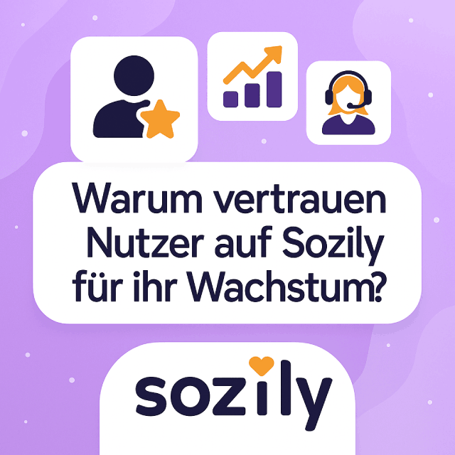 Facebook Followers kaufen Warum sollte man Sozily für den Kauf von Facebook Followern wählen